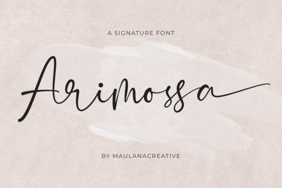 Arimossa: The Script Font for Elegant Campaigns