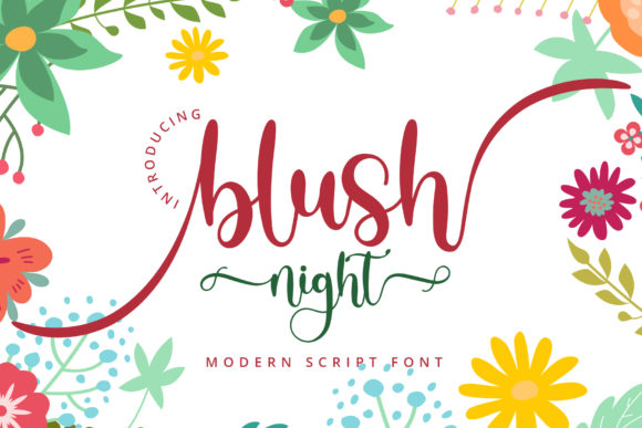 Blush Night Font: Elegant Script for Designers