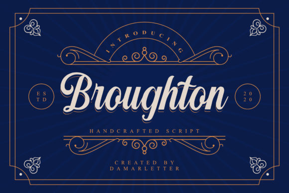 Broughton Font Review: A Modern Script Typeface