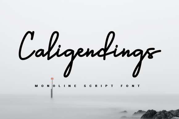 Caligendings Font for Handmade Brands