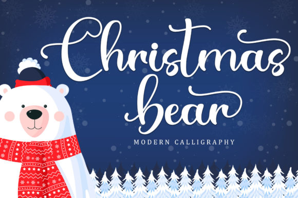 Christmas Bear Font for Festive Branding