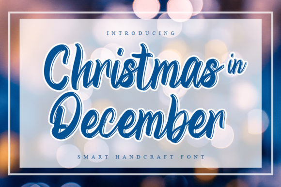Christmas in December Font for Campaign Design