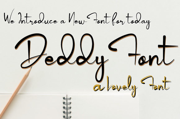 Deddy: A Stylish Handwritten Font for Modern Editorial Design