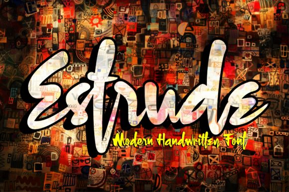Estrude: Bold Handwritten Font for Makers