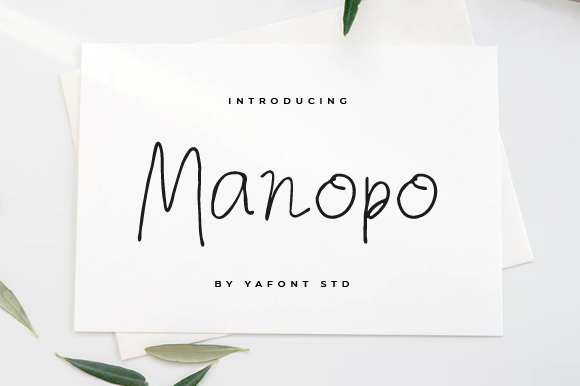 Manopo Font: A Delicate Handwritten Typeface for Makers