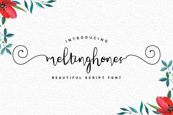 Meltinghones Font for Clear Campaign Design