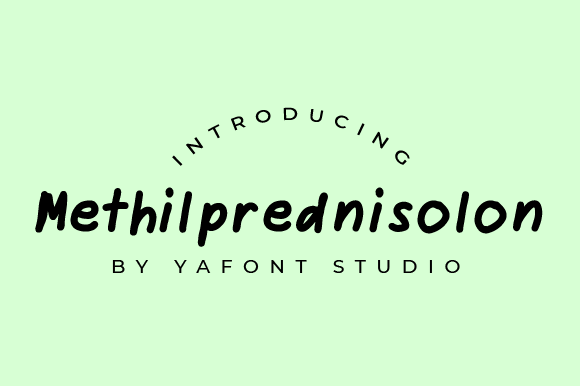 Methilprednisolon: A Friendly Handwritten Font for Branding