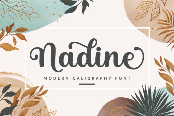 Nadine Font: Elegant Script for Handmade Brands