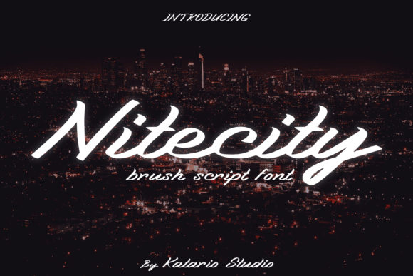 Nitecity: A Bold Retro Handwritten Typeface