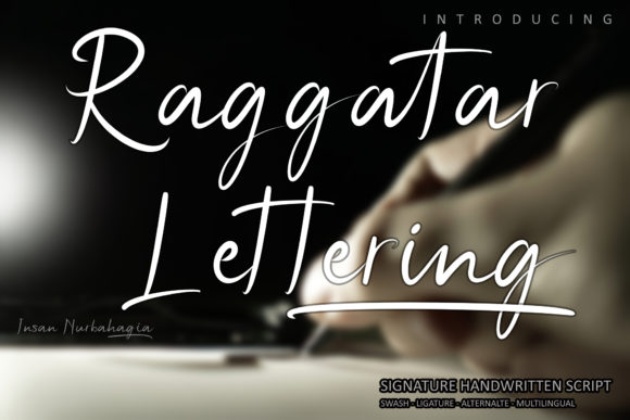 Raggatar Lettering: A Smooth Script Font for Branding