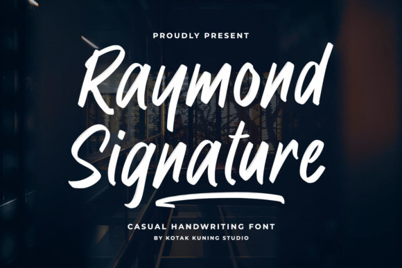 Raymond Signature Font for Bold Campaigns