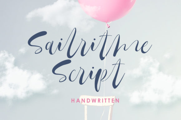Sailritme: A Timeless Script Handwritten Font for Makers