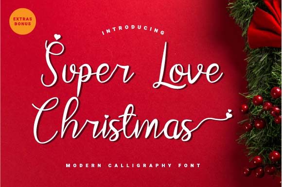 Super Love Christmas: A Romantic Script Typeface