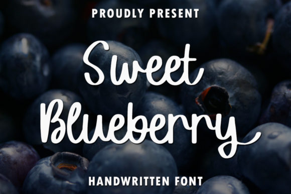 Sweet Blueberry Font for Handmade Brands