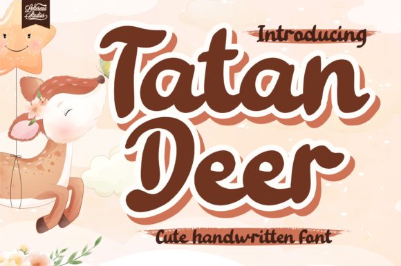 Tatan Deer: A Playful Script Handwritten Font for Branding