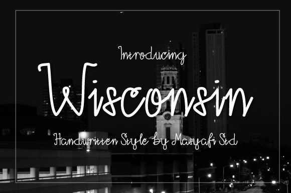 Wisconsin Font for Handmade Branding